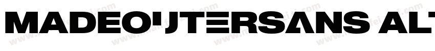 MADEOuterSans Alt Bl字体转换
